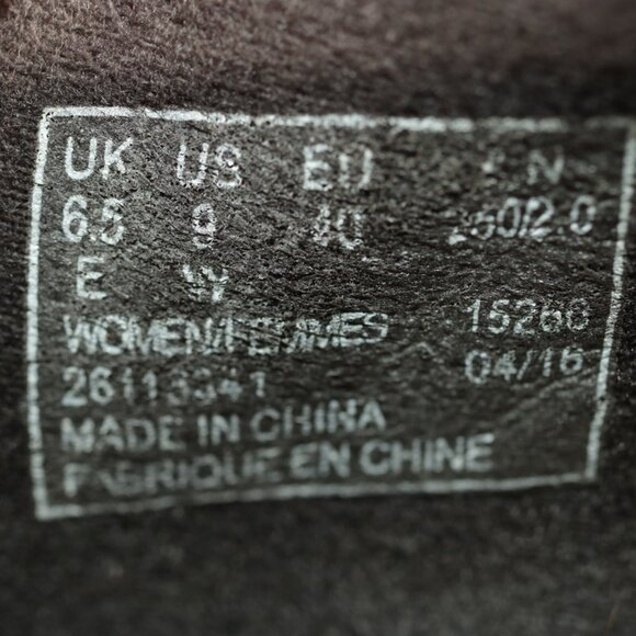 Clarks Womens Channing Ann Loafer Size 9 WIDE Black Leather Slip On Shoes Wedge - Picture 11 of 13